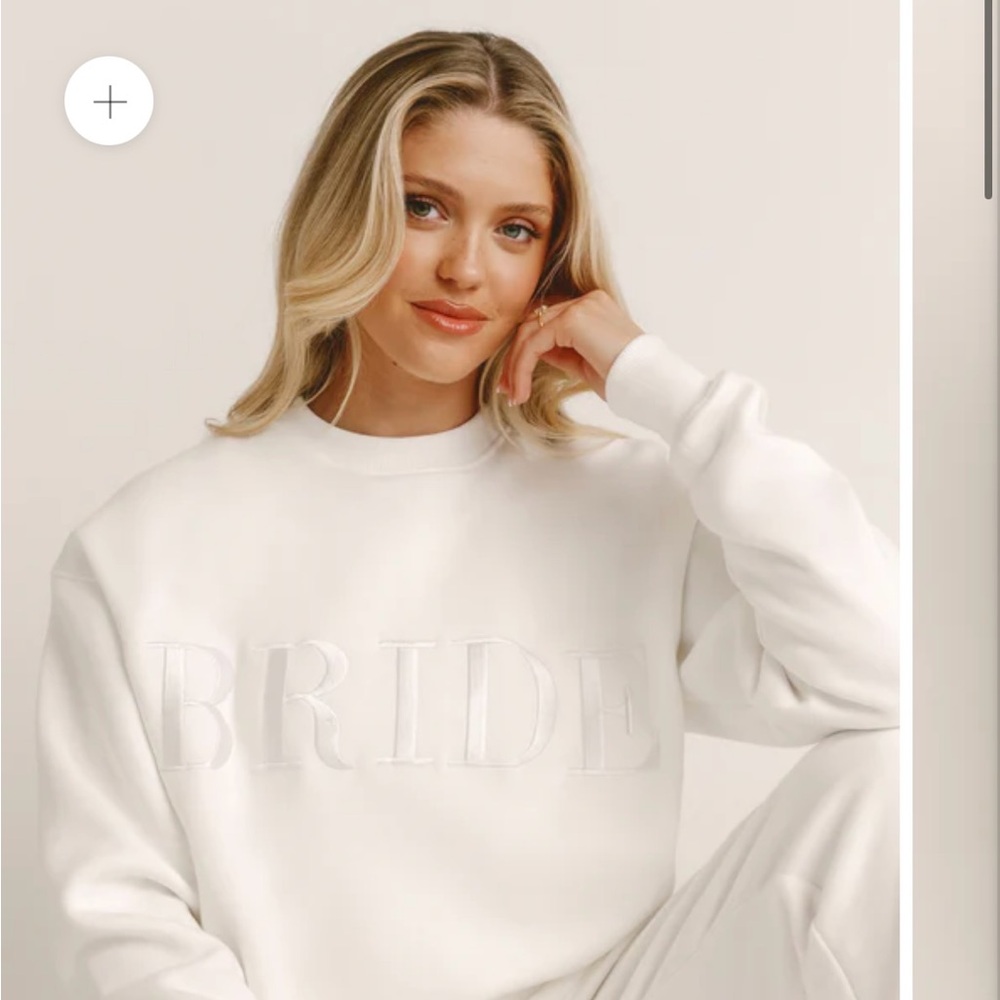 Six Stories Bride Statement Crew Neck